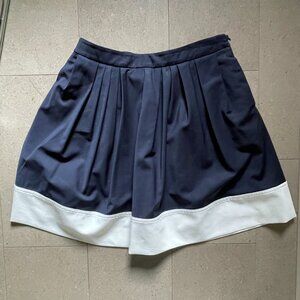 Fabulous Navy Blue &White Short Skirt w/ pockets by Pink Tartan-Sz.8